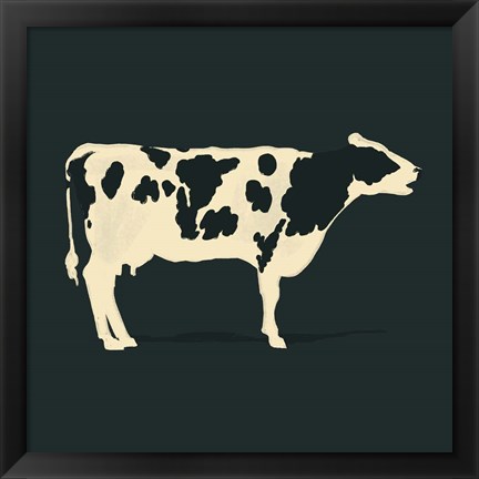 Framed Refined Holstein I Print