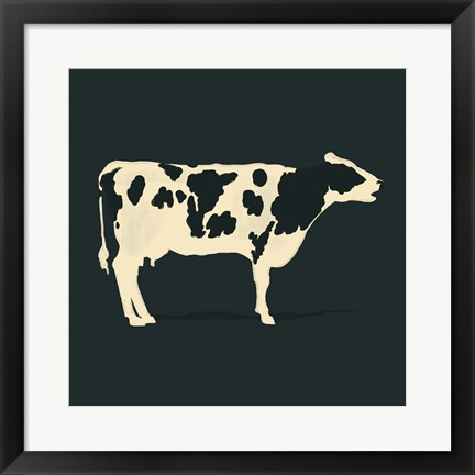 Framed Refined Holstein I Print