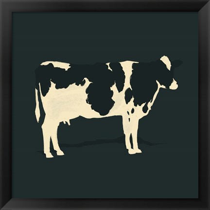 Framed Refined Holstein II Print