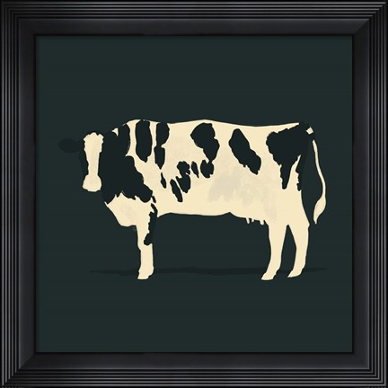 Framed Refined Holstein V Print