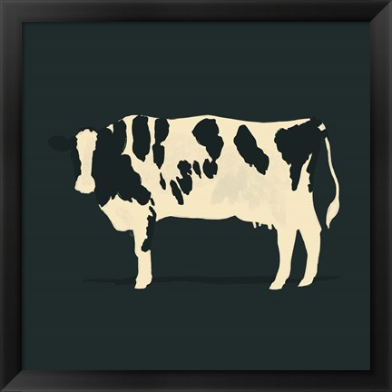 Framed Refined Holstein V Print