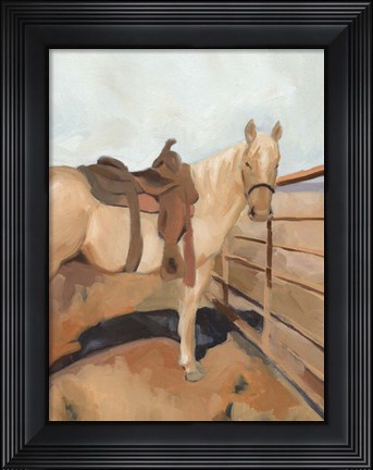 Framed Range Horse I Print