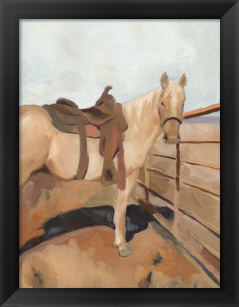 Framed Range Horse I Print