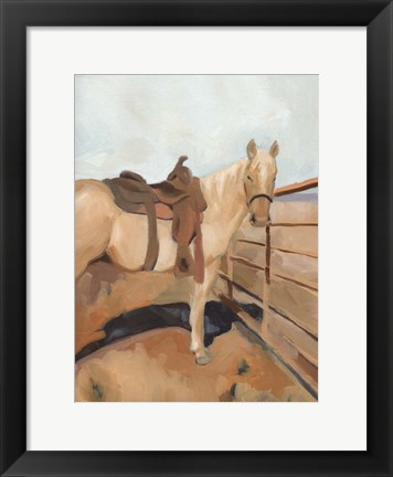 Framed Range Horse I Print
