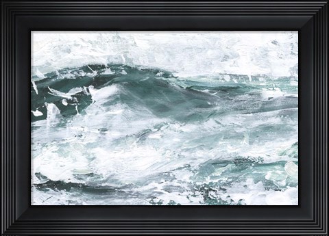Framed Misty Waves I Print