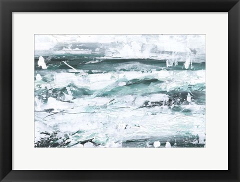 Framed Misty Waves II Print