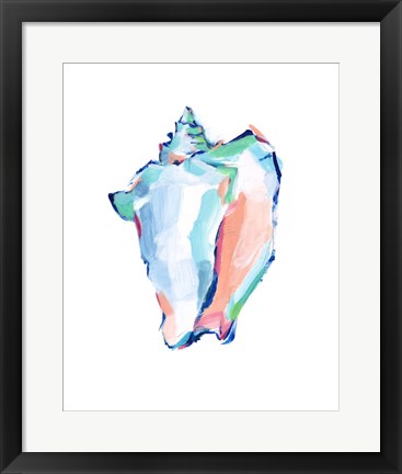 Framed Pop Shell Study I Print