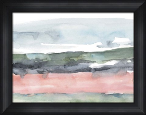 Framed Blush Salt Bed I Print