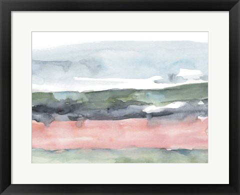 Framed Blush Salt Bed I Print