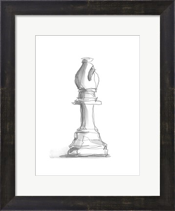 Framed Chess Piece Study IV Print