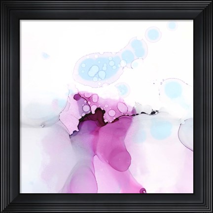 Framed Fluid Magenta I Print