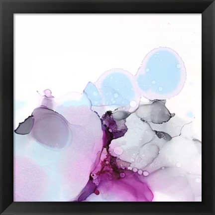 Framed Fluid Magenta II Print