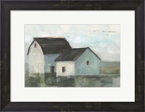 Framed Barn at Sunset II Print