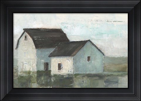 Framed Barn at Sunset II Print