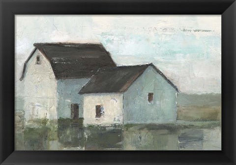 Framed Barn at Sunset II Print