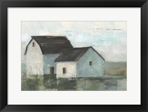 Framed Barn at Sunset II Print