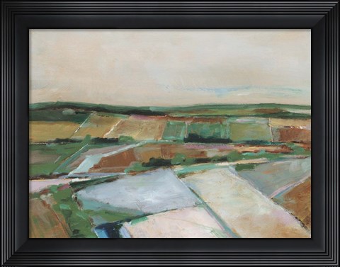 Framed Pastel Fields II Print