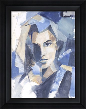 Framed Cubist Glamour II Print