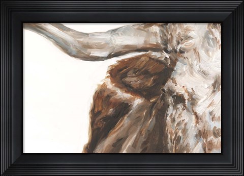 Framed Steer Clear I Print