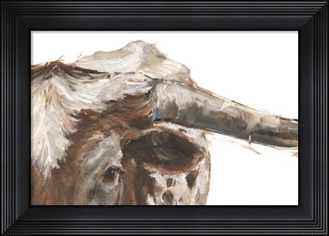 Framed Steer Clear II Print