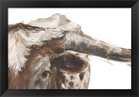 Framed Steer Clear II Print