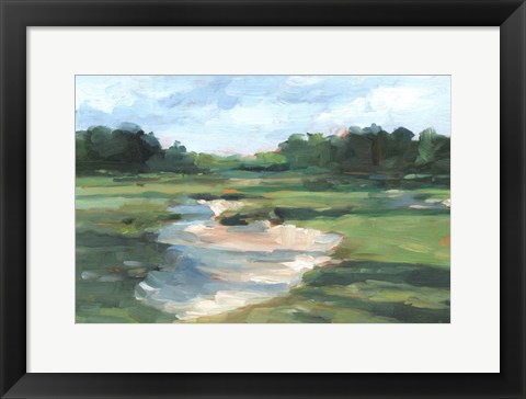 Framed Golf Course Study I Print