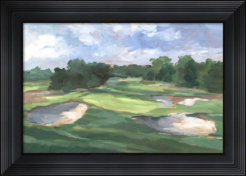 Framed Golf Course Study III Print