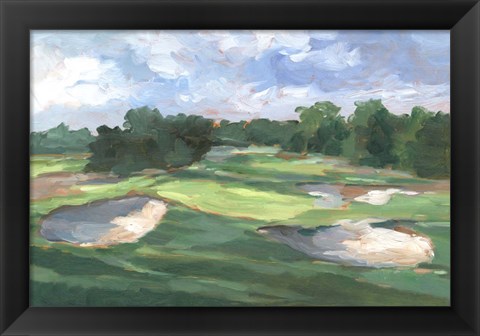 Framed Golf Course Study III Print