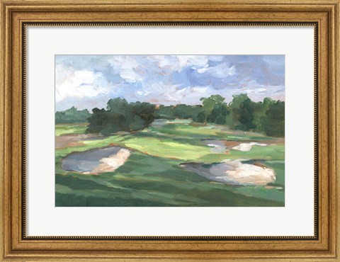 Framed Golf Course Study III Print