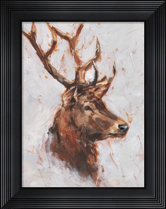 Framed Stag Study II Print