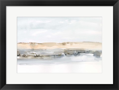 Framed Marsh Dunes I Print