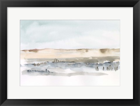 Framed Marsh Dunes II Print