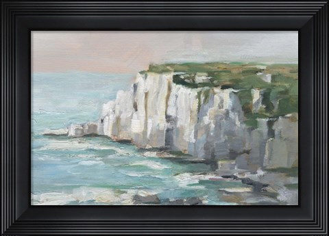 Framed White Sea Cliffs II Print