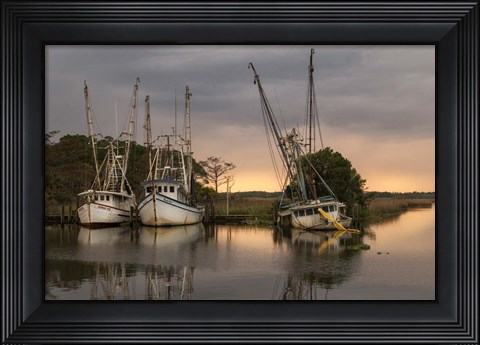 Framed Trawlers Print