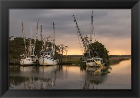 Framed Trawlers Print