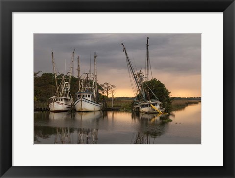 Framed Trawlers Print