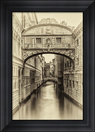 Framed Vintage Venice I Print