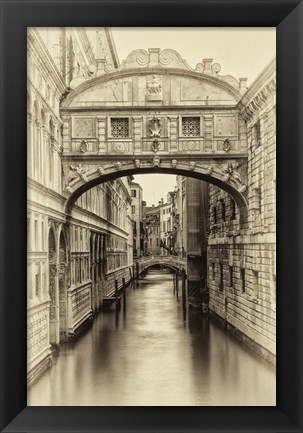 Framed Vintage Venice I Print