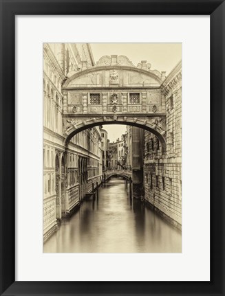 Framed Vintage Venice I Print