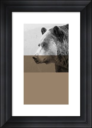 Framed Geo Bear Print