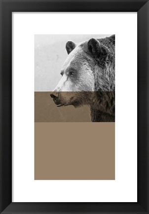 Framed Geo Bear Print