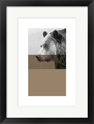 Framed Geo Bear Print