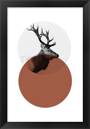 Framed Geo Elk Print