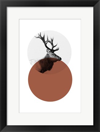 Framed Geo Elk Print