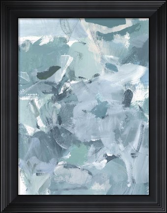 Framed Soft Teal I Print