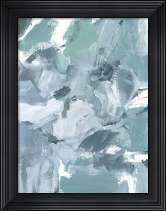 Framed Soft Teal II Print