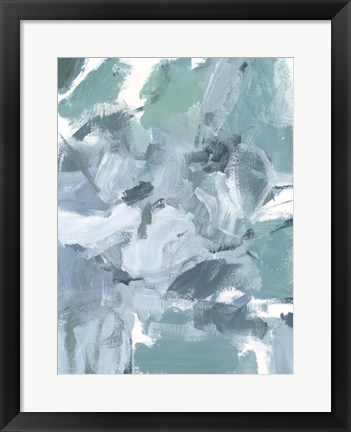 Framed Soft Teal II Print