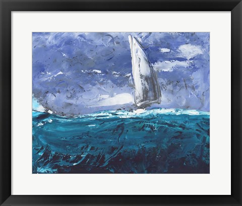 Framed Sail Ho I Print