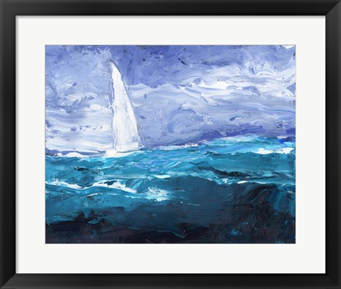 Framed Sail Ho II Print