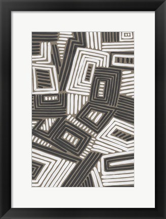 Framed Abstract Maze IV Print